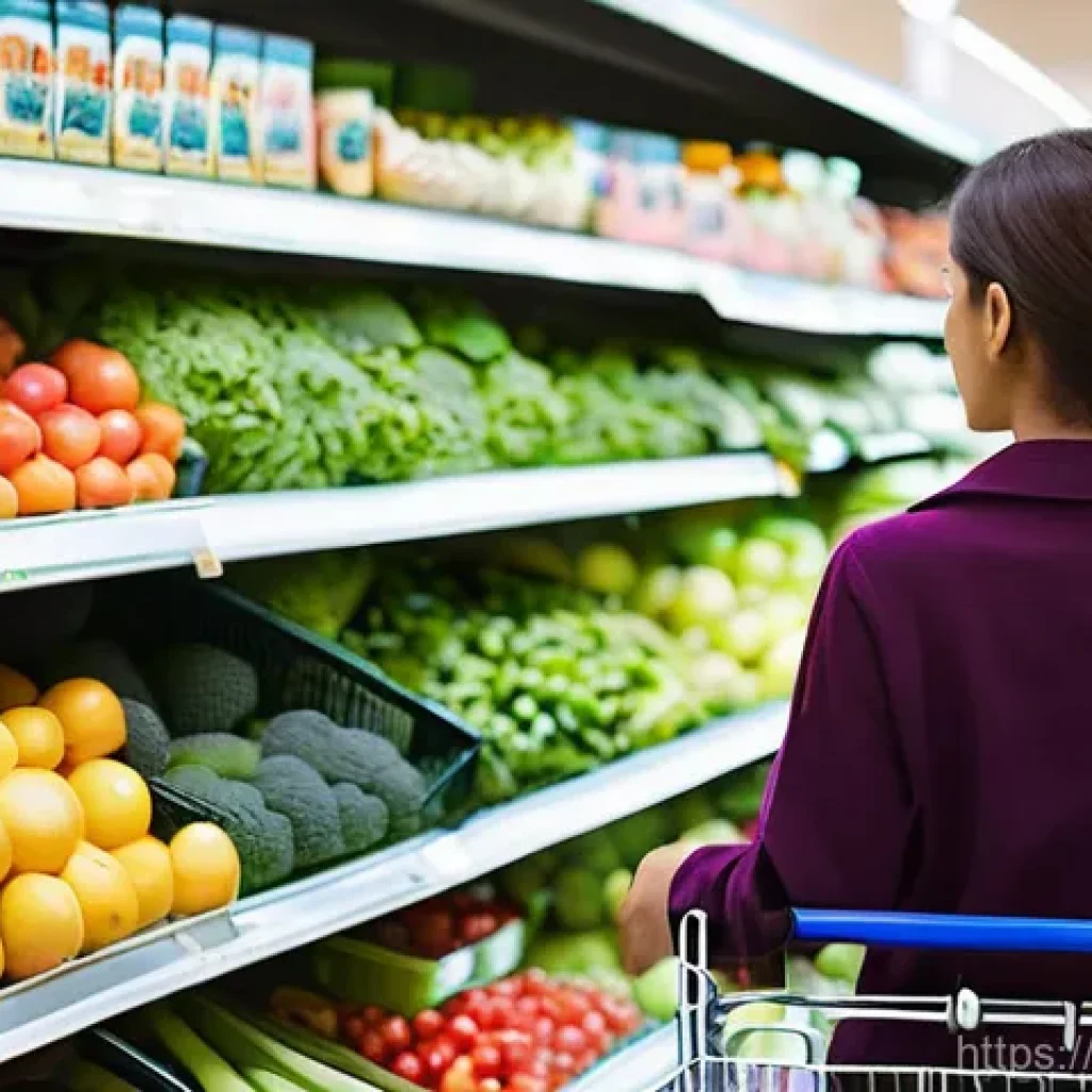 인스턴트 식품 섭취 시 주의사항 - **Prompt: The Conscientious Shopper Deciphering Labels**
    "A person in their early 30s, dressed i...