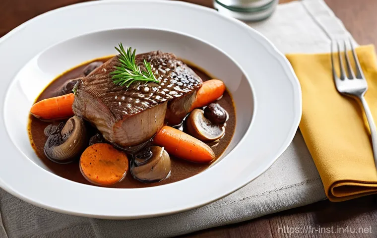 가장 인기 있는 인스턴트 식품 - **Prompt:** A visually appealing, high-quality instant meal, possibly a classic French dish like *Co...