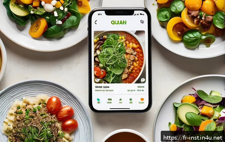식사 대용 인스턴트 식품 - A vibrant and modern lunch scene featuring a variety of quick, healthy meals inspired by French cuis...